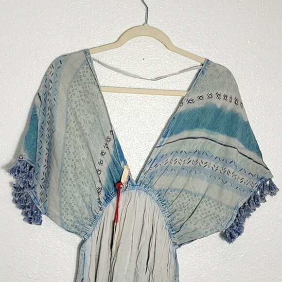 Anthropologie RAGA BOHO Maxi Dress with tassels NWT Size S - Picture 3 of 9